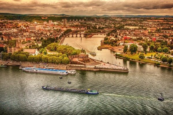 Rhine River Aerial View Germany  - analogicus / Pixabay